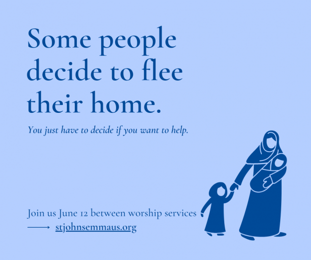 Join us June 12 between worship services